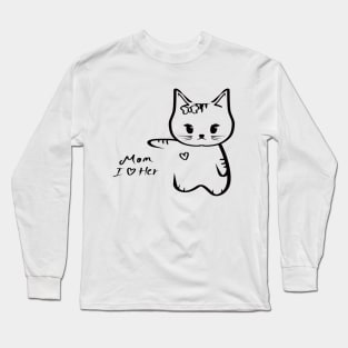 Mom I Love Her Long Sleeve T-Shirt